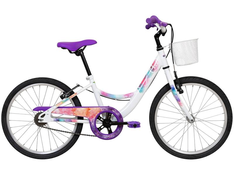 Bicicleta Infantil Aro 20" Caloi Ceci Branco com Cestinha Freio V-Brake Bicicleta Infantil Aro 20" Caloi Ceci Branco com Cestinha Freio V-Brake