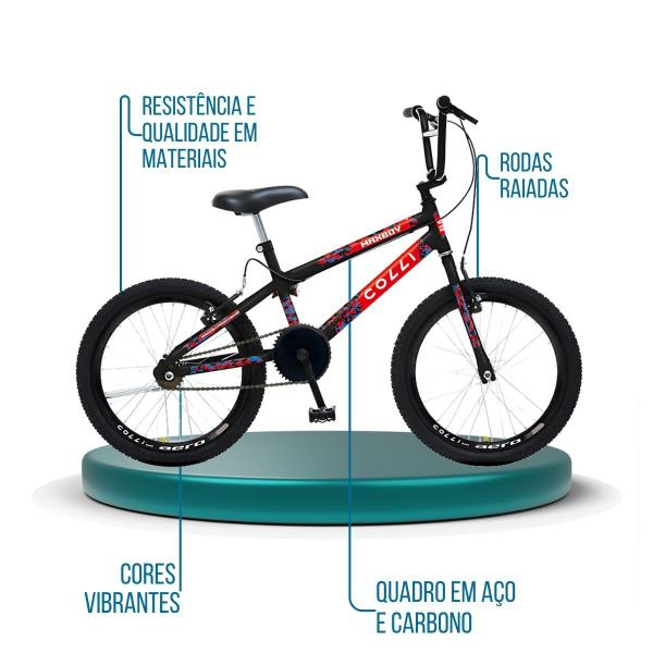 Imagem de Bicicleta Infantil Aro 20 Colli Max Boy Cross 6 até 10 anos