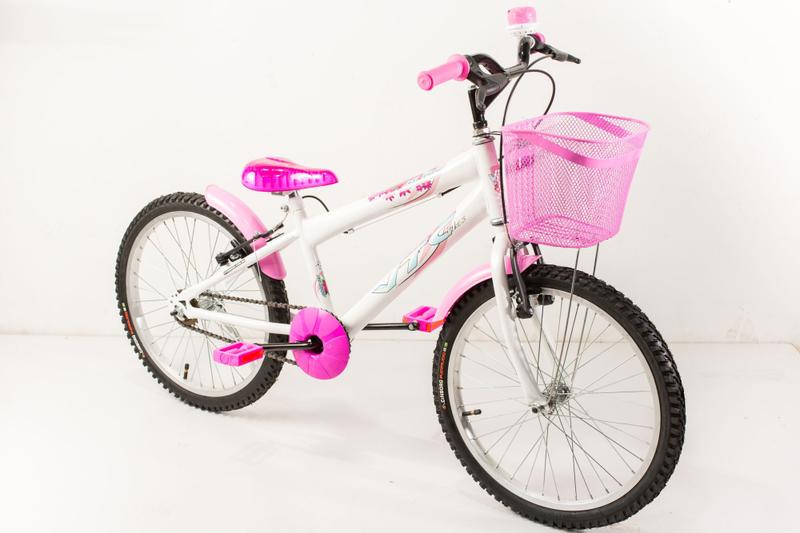 Imagem de bicicleta infantil aro 20 com acessórios e cadeirinha