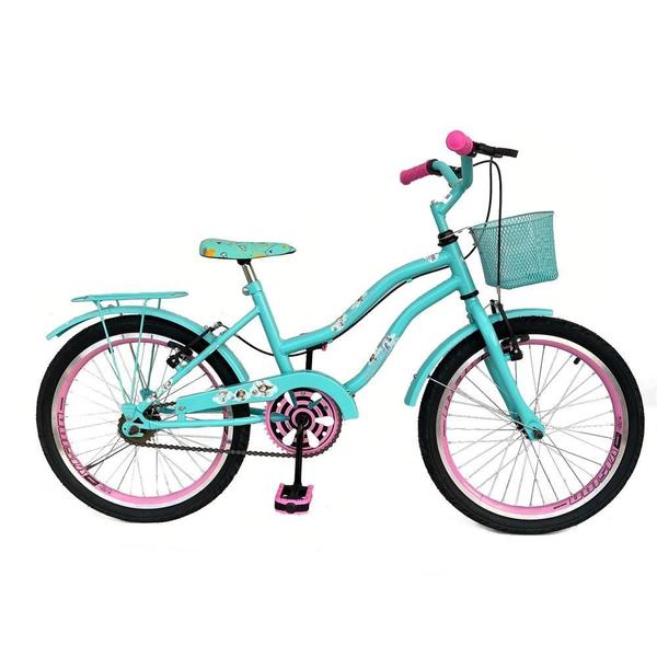 Imagem de Bicicleta Infantil Aro 20 Menina Freio V Brake Aro Aero Lubrificada E Revisada Com Cestinha