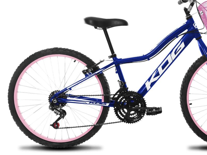 Imagem de Bicicleta Infantil Aro 24 Alumínio KOG Feminina 18v Shimano