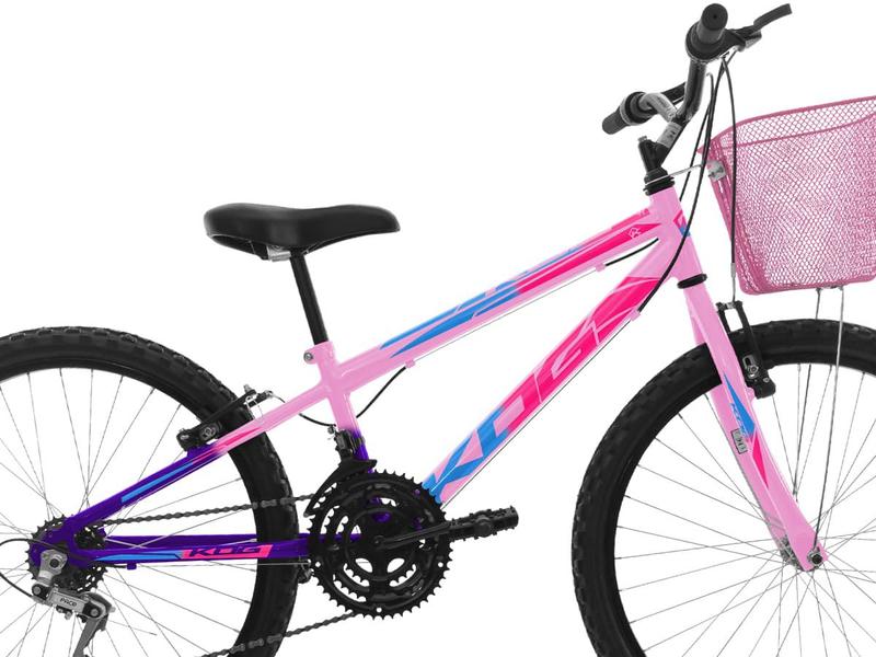 Imagem de Bicicleta Infantil Aro 24 KOG Feminina 18V Shimano e Cesta