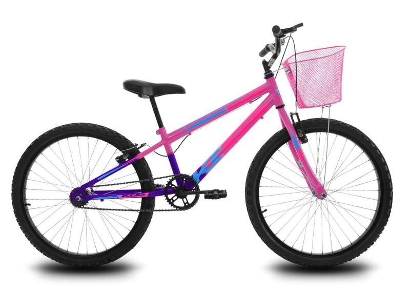 Imagem de Bicicleta Infantil Aro 24 KOG Feminina com Cestinha