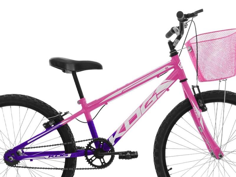 Imagem de Bicicleta Infantil Aro 24 KOG Feminina com Cestinha