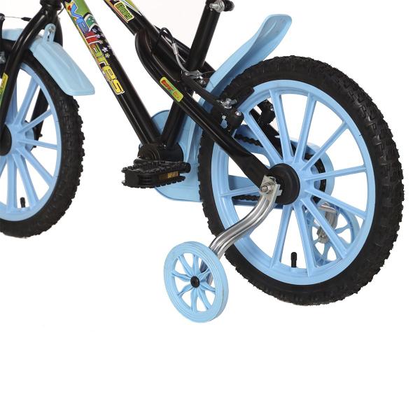 Imagem de Bicicleta Infantil Aro16 Vellares BY COLLI Super Boy Preto/azul