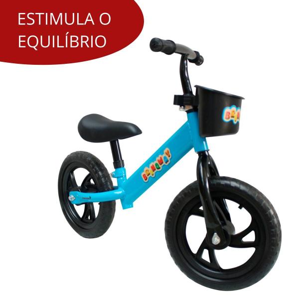 Imagem de Bicicleta infantil balance 12 sem pedal pneu em eva cor azul