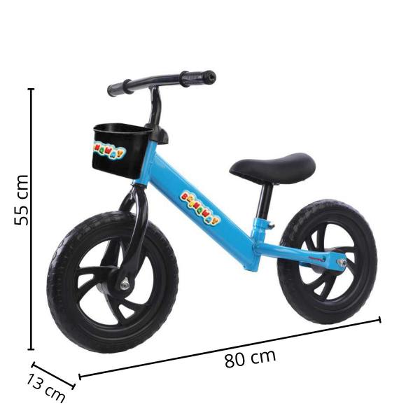 Imagem de Bicicleta infantil balance 12 sem pedal pneu em eva cor azul