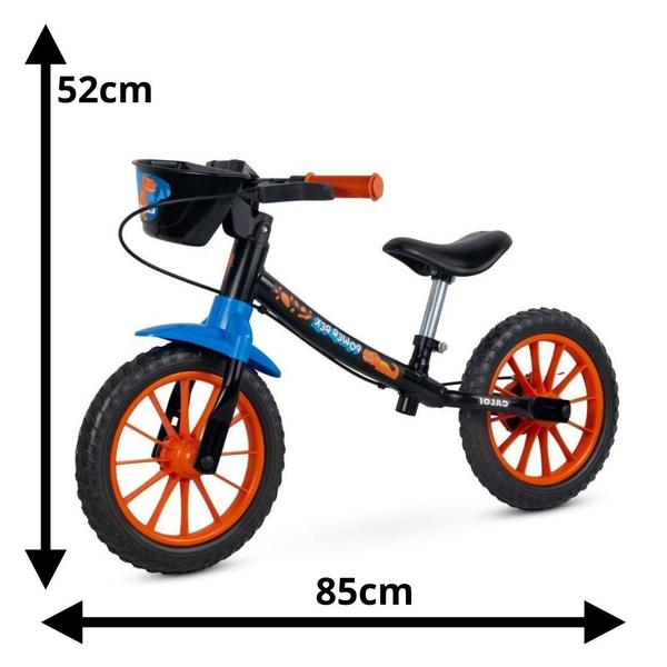 Imagem de Bicicleta Infantil Balance Equilíbrio Sem Pedal Aro 12 Power Rex - Nathor By Caloi