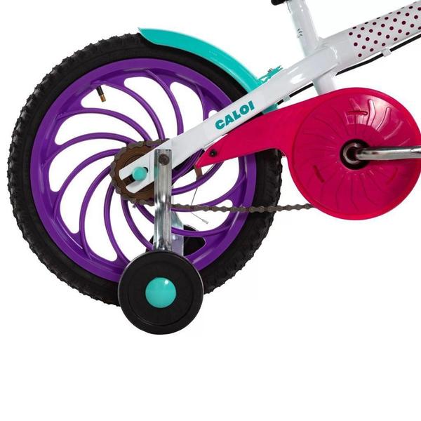 Imagem de Bicicleta Infantil Ceci Branca Aro 16 (Modelo 2022) - Caloi