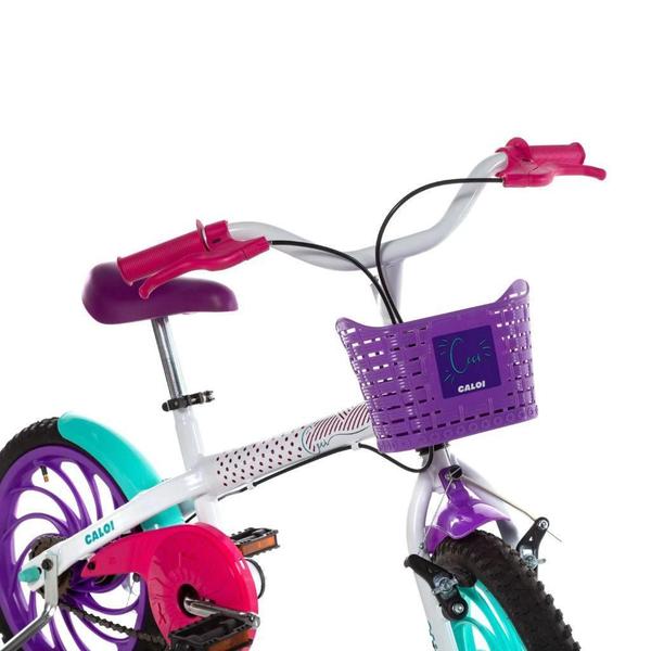 Imagem de Bicicleta Infantil Ceci Branca Aro 16 (Modelo 2022) - Caloi