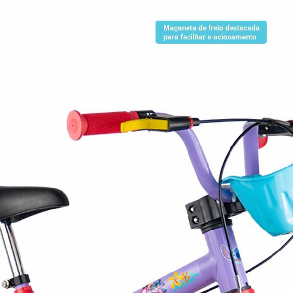 Imagem de Bicicleta Infantil com Rodinhas - Aro 16 - Disney Stitch - Nathor