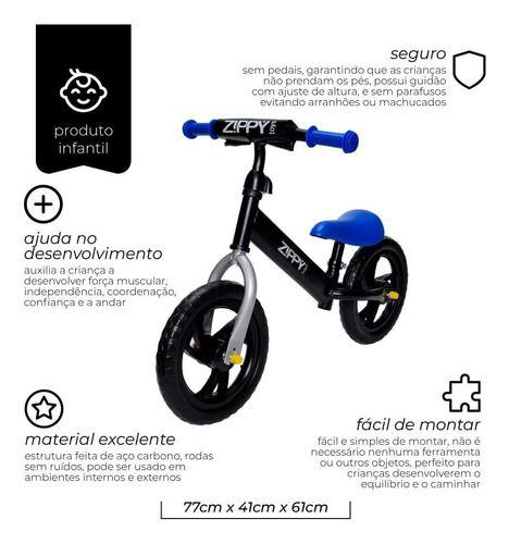 Imagem de Bicicleta Infantil De Equilíbrio Aro 12 Azul Zippy Toys