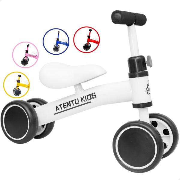 Bicicleta Infantil De Equilíbrio Sem Pedal 4 Rodas - ATENTU Bicicleta Infantil De Equilíbrio Sem Pedal 4 Rodas - ATENTU