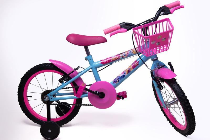 Imagem de Bicicleta Infantil Feminina Aro 16 - Azul - Personagem