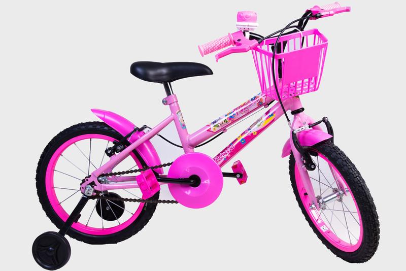 Imagem de Bicicleta Infantil Feminina Aro 16 - Rosa - Personagem