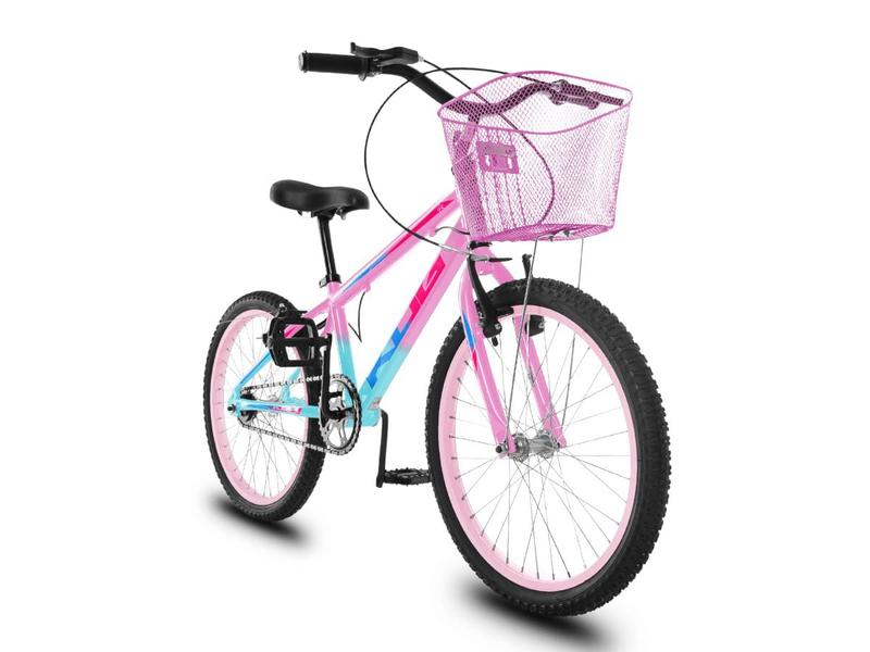 Imagem de Bicicleta Infantil Feminina Aro 20 KOG Alumínio Com Cestinha