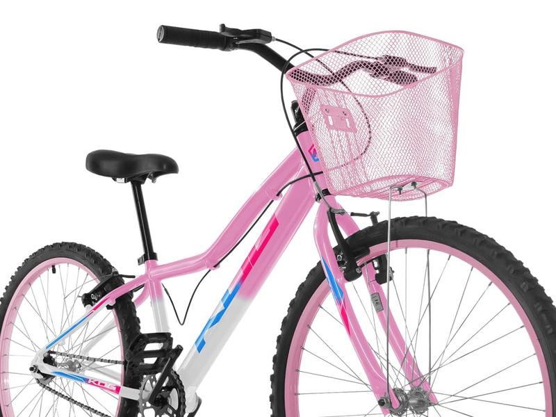 Imagem de Bicicleta Infantil Feminina Aro 24 KOG Alumínio Com Cestinha