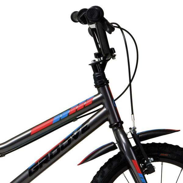 Imagem de Bicicleta Infantil Groove Ragga aro 16 Grafite/Azul/Vermelho