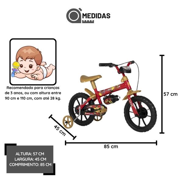 Imagem de Bicicleta Infantil Hero Boy Aro 12 Vermelho - Verden