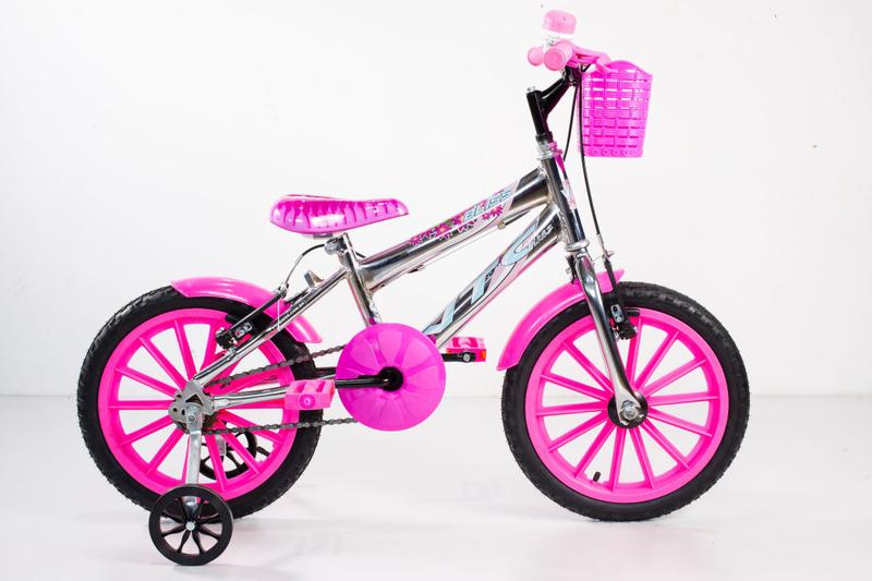 Imagem de Bicicleta Infantil Masculina Aro 16 cromada com acessórios