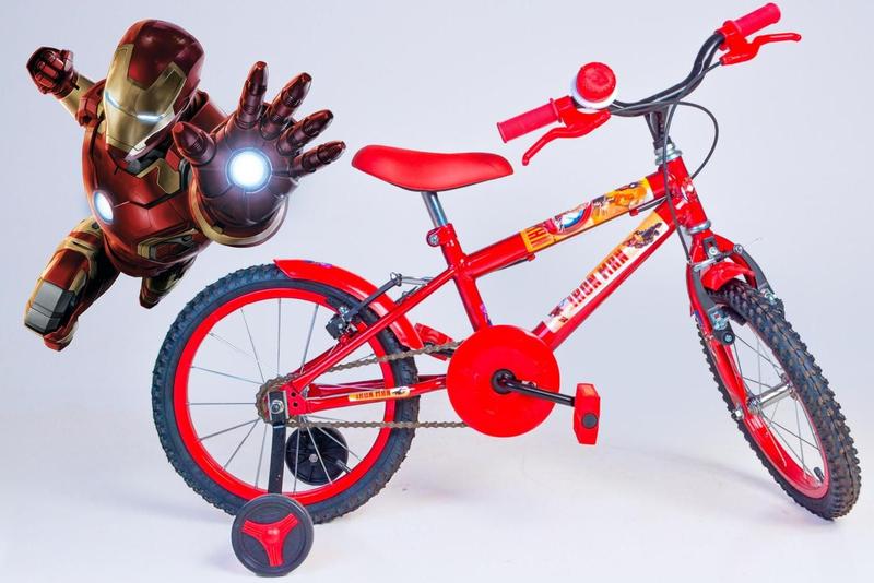 Imagem de Bicicleta Infantil Masculina Aro 16 - Vermelha - Personagem