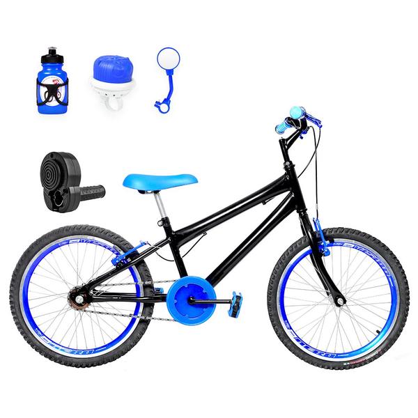 Imagem de Bicicleta Infantil Masculina Aro 20 Aero + Kit Passeio e Acelerador