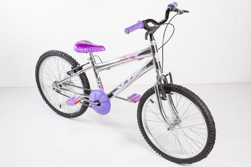 Imagem de Bicicleta Infantil Masculina Aro 20 cromada