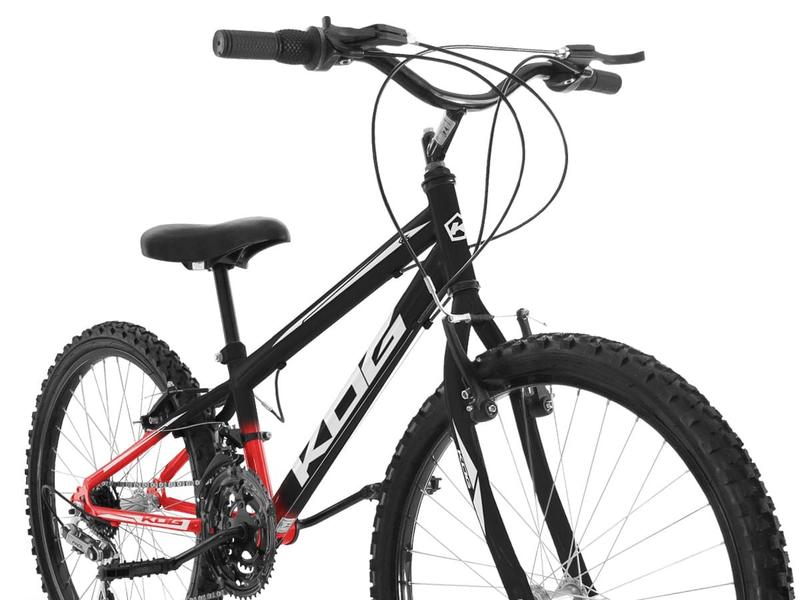 Imagem de Bicicleta Infantil Masculina Aro 24 KOG Alumínio 18 Velcidades Freio V-Brake