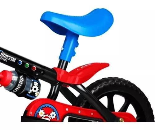 Imagem de Bicicleta infantil masculino Mechanic Aro 12 NATHOR rodinhas