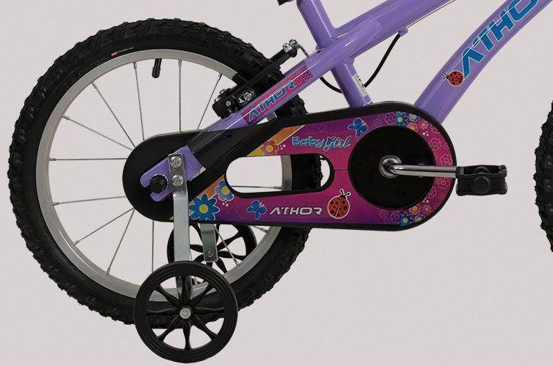 Imagem de Bicicleta Infantil Menina Com Cestinho Baby Girl Aro 16 Athor