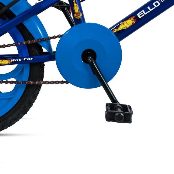 Imagem de Bicicleta Infantil Menino Aro 16 Com Roda Treinamento AZUL Mcg