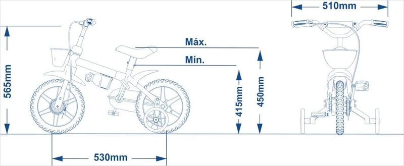 Imagem de Bicicleta Infantil Nathor Aro 12 Stitch