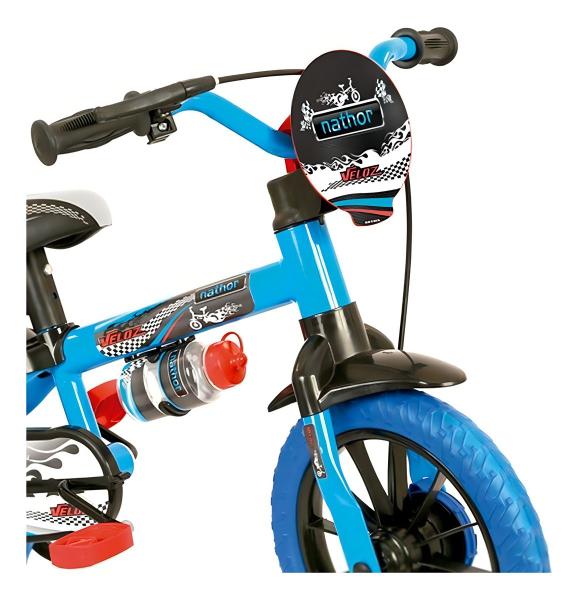 Imagem de Bicicleta Infantil Nathor Aro 12 Veloz Aro 12 Cor Azul