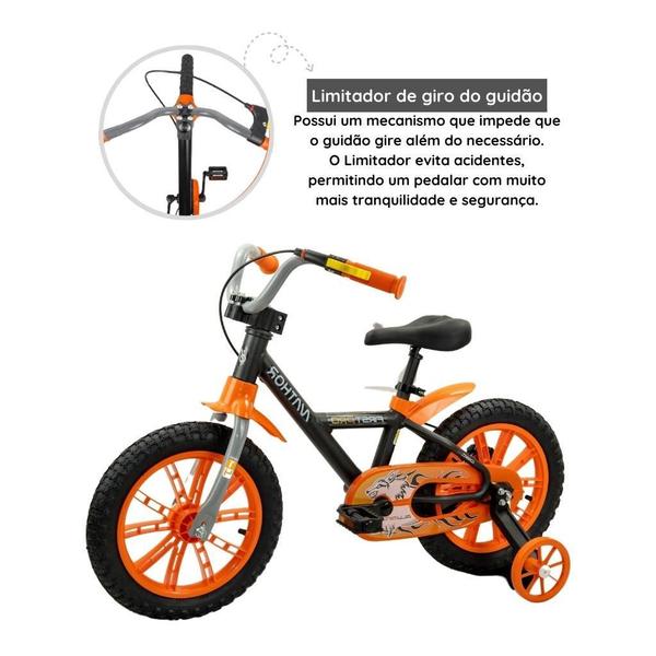 Imagem de Bicicleta Infantil Nathor Aro 14 First Pro Masculina 3 Preto