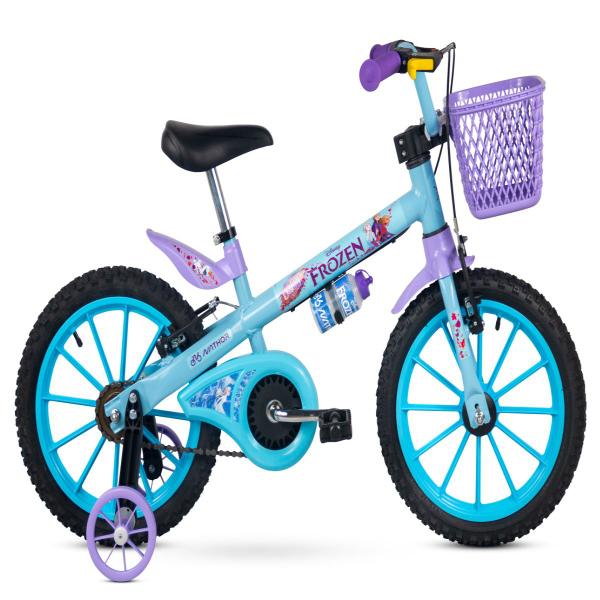 Imagem de Bicicleta Infantil Nathor Aro 16 Meninas Frozen C/ Rodinhas