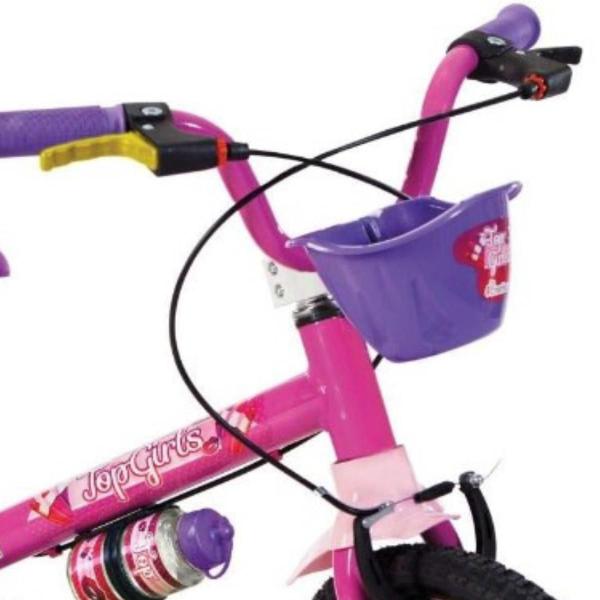 Imagem de Bicicleta Infantil Nathor Top Girls Aro 16 Rosa Com Rodinhas