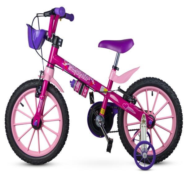 Imagem de Bicicleta Infantil Nathor Topgirls Aro 16 V-brakes Capacete