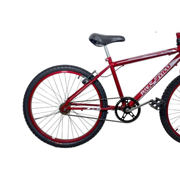 Imagem de Bicicleta Infantil Passeio Aro 24 Mtb Masculina Vermelho