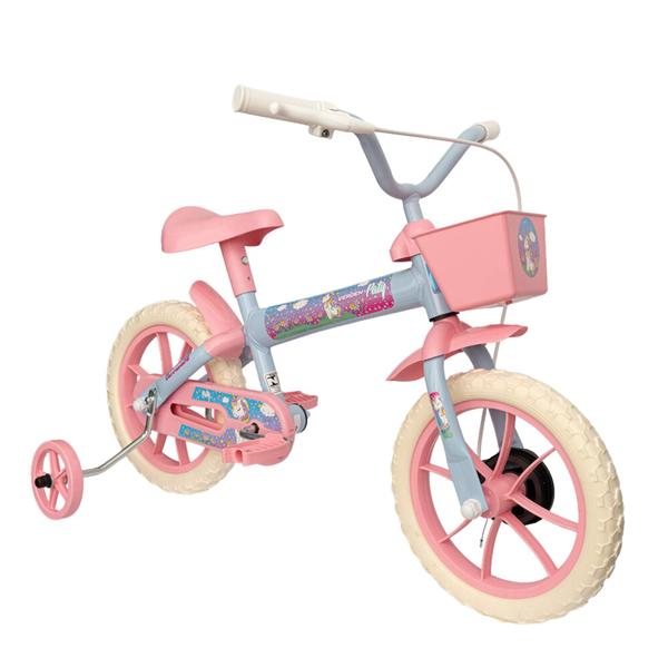 Imagem de Bicicleta Infantil Paty Aro 12" Azul Bebê e Rosa Verden - 10474