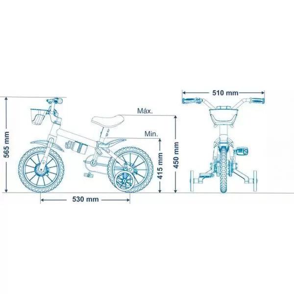 Imagem de Bicicleta Infantil Power Rex + 3 anos Aro 12 Nathor 2023