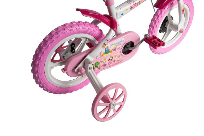 Imagem de Bicicleta Infantil Princesinhas Aro 12 Styll Baby para menina rosa princesa