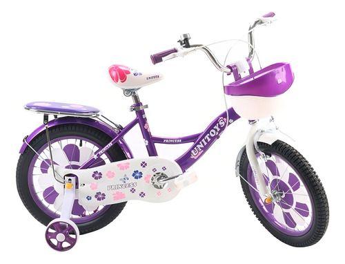 Imagem de Bicicleta Infantil Princess Aro16 5 a 8 Anos Unitoys 