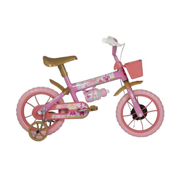 Imagem de Bicicleta Infantil Princy aro 12 Rosa e Dourado - Verden Bikes