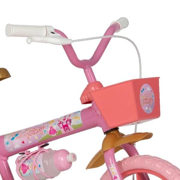 Imagem de Bicicleta Infantil Princy Aro 12 Rosa E Dourado - Verden