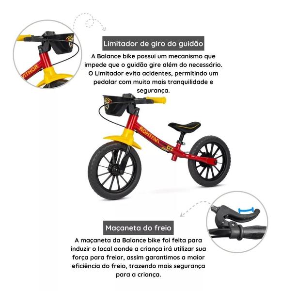 Imagem de Bicicleta Infantil S/Pedal Equilíbrio Balance Fast Mod Nathor