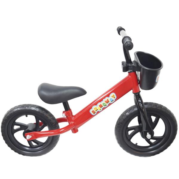 Imagem de Bicicleta Infantil Sem Pedal Balance Equilibrio Aro 12 Criança Pneu Eva Vermelha Importway BW152VM