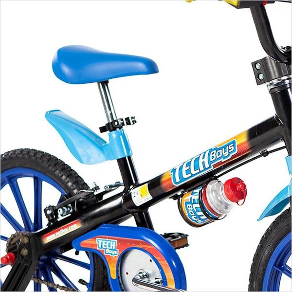 Imagem de Bicicleta Infantil Tech Boys Aro 16 Com Capacete Preto