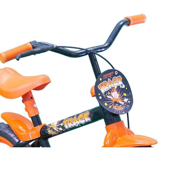 Imagem de Bicicleta Infantil Track Arco Íris Aro-12 Preto/Laranja