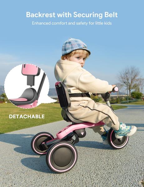 Imagem de Bicicleta infantil Tricycle Besrey 5 em 1 por 1-3 anos com pedal