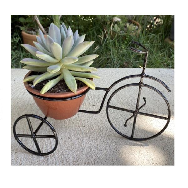 Imagem de Bicicleta Jardim Suporte Para Vaso De Flor Planta Decoração